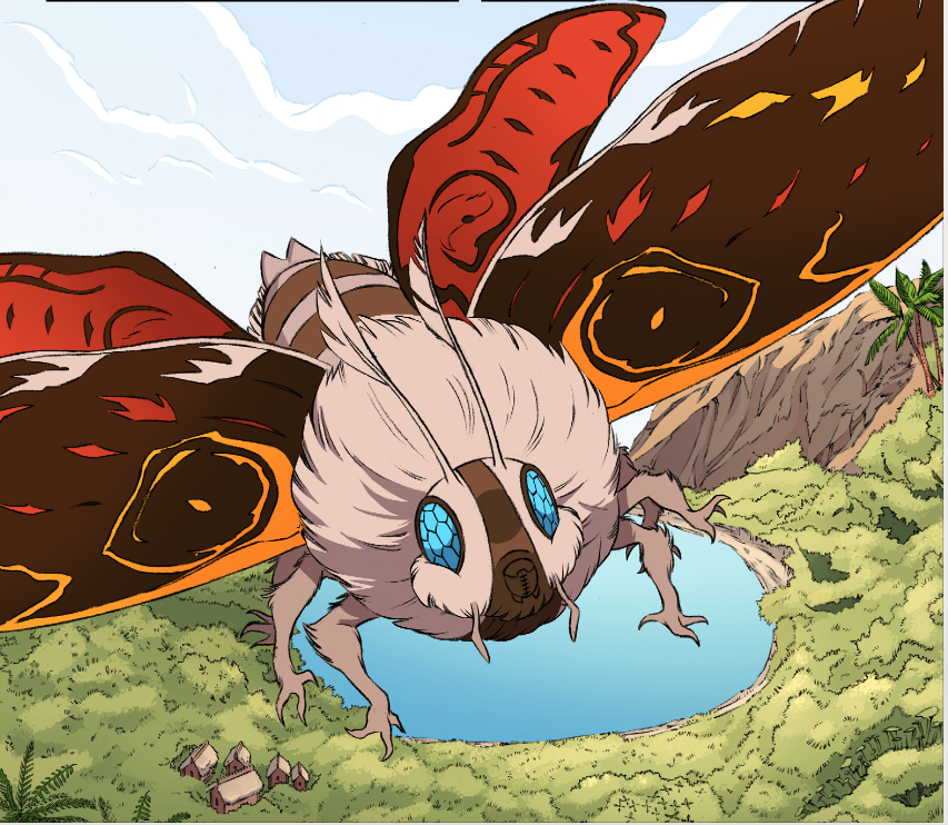Can I just say I actively adore just how gosh darn cute Mothra looks? 